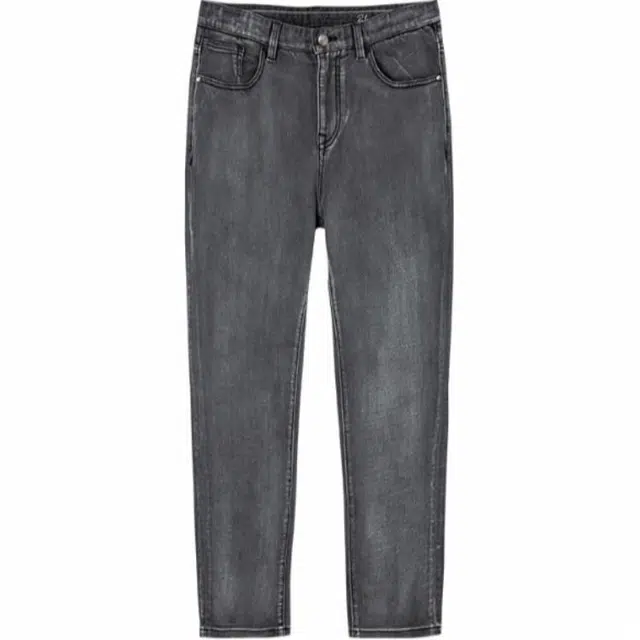 才子 修身舒适纯色中腰牛仔裤 男款 浅灰色