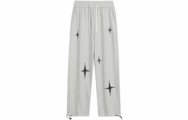 IGOI Retro Cross Star Print Casual Pants