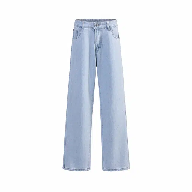 JASONWOOD Busy Denim Series Vintage High Street Washed Straight Jeans