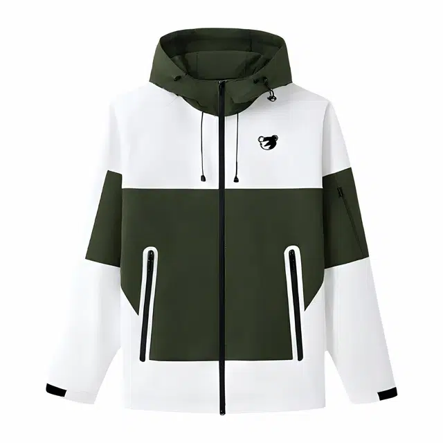 赛琪 工装城市机能风户外拼接撞色连帽登山服日常通勤压胶工艺专业露营骑行徒步防风防水长袖拉链夹克外套 男女同款