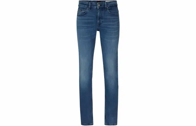 HUGO BOSS Slim-Fit Jeans In Blue Super-Stretch Denim