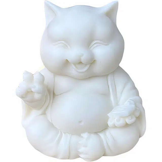 爵倾 国潮新中式招财猫手把件 象牙果 摆件 男女同款情侣款