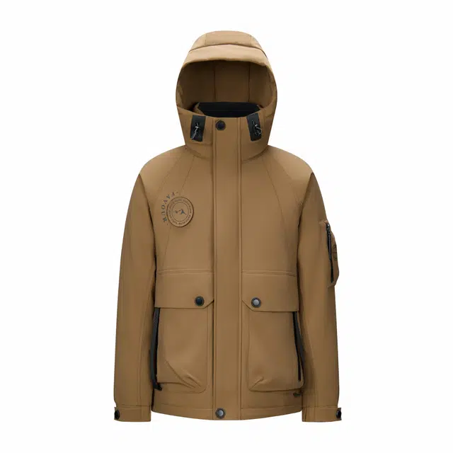 鸭鸭 户外登山工装加厚保暖羽绒服 男女同款