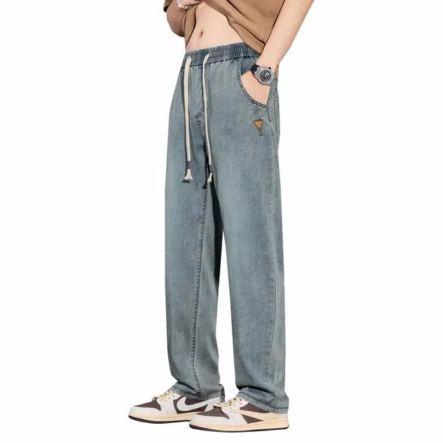 协协乐 美式潮牌复古潮流百搭牛仔裤 男款