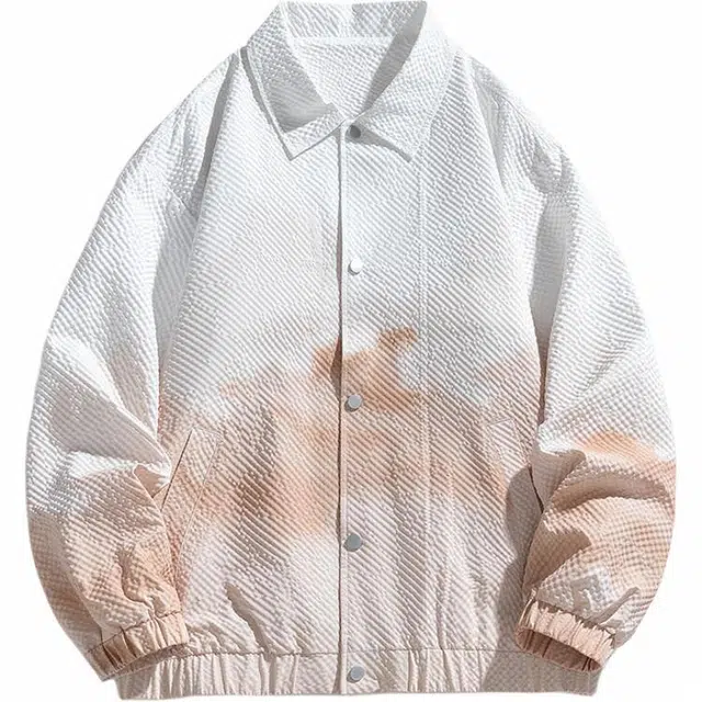 雅鹿 加肥加大宽松休闲夹克外套 男款