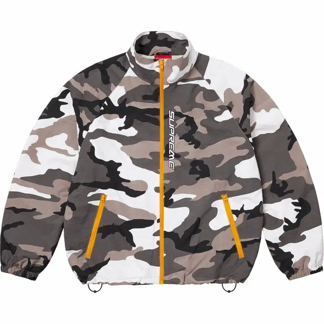 Supreme Contrast Zip Track Jacket