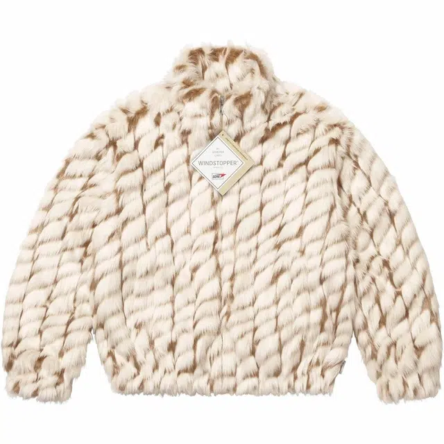 Supreme SS25 WEEK1 2-Tone WINDSTOPPER Faux Fur Jacket