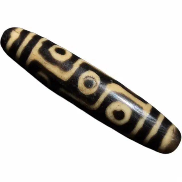 灵运宝 转运招财天珠九眼咬色扎实磨损到位老矿风化油润包浆老料器磨损到位 小米珠 吊坠 男女同款情侣款