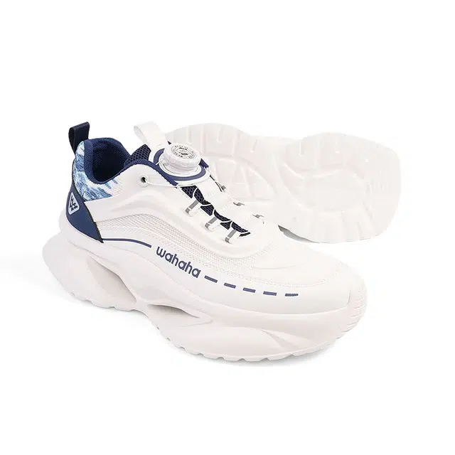 娃哈哈 织物 简约拼色 复古百搭  时尚潮流 减震耐磨透气包裹性 低帮 生活休闲鞋 男款