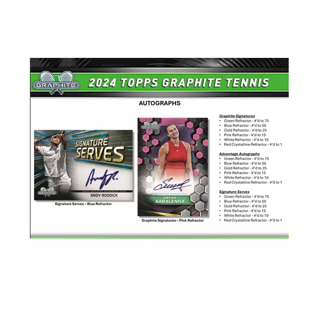 Topps 2024 Topps Graphite Tennis Hobby