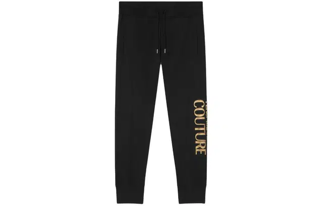 Versace Jeans Couture SS24 Logo Joggers Black
