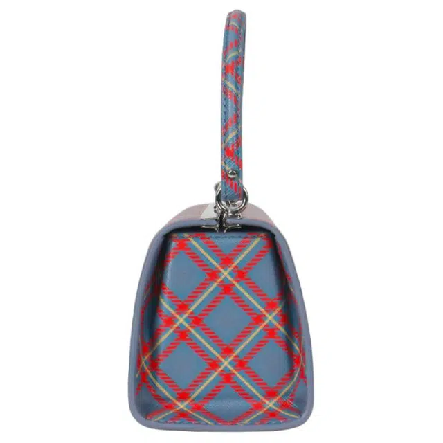 Vivienne Westwood Orb Leather Shoulder Bag Blue