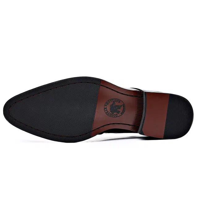 罗蒙 牛皮革 商务经典 简约百搭 正装皮鞋 男款 黑色