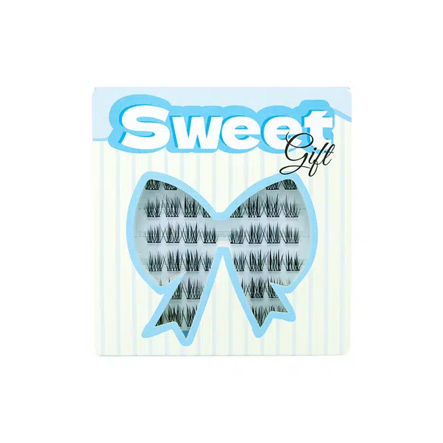 酷乐丝 免胶款羽扇双子星假睫毛 自然纤长款 春游必备 清透无感 仿真舒适 自然妈生