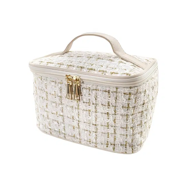 馨枕居 简约大容量小香风化妆包