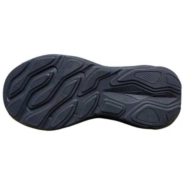 鸿星尔克 软底时尚舒适防滑透气轻便 低帮 休闲跑步鞋 男款 黑灰