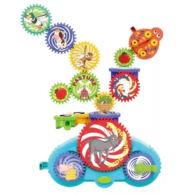 万童乐 科学物理电动积木百变齿轮 趣味 早教益智玩具