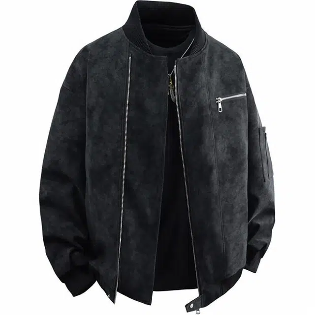 雅鹿 美式复古工装宽松简约户外运动休闲防风透气夹克外套 男女同款