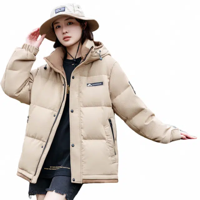 雅鹿 极简加厚保暖纯色连帽防风防水抗寒运动出街校园通勤百搭羽绒服 男女同款