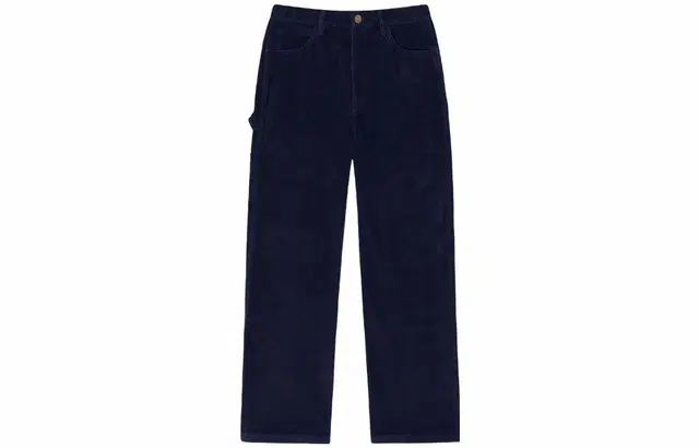 Drew House FW22 Corduroy Carpenter Pant Dark Navy Logo