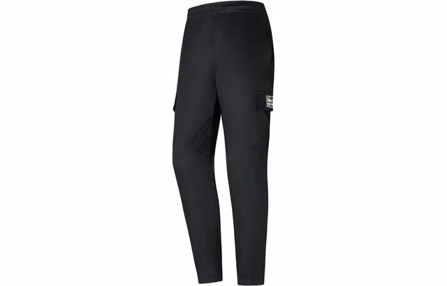 鸿星尔克 五岳独尊 简约纯色束脚工装休闲裤  男款 正黑