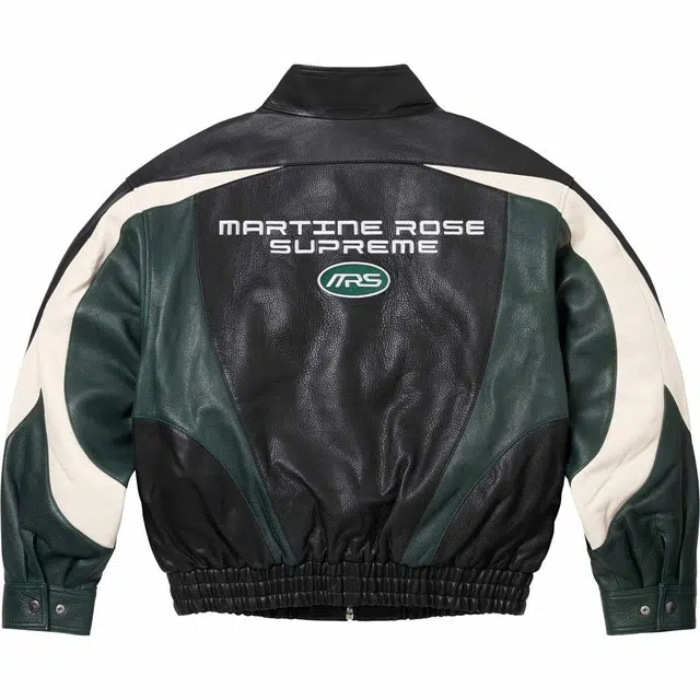 Supreme x Martine rose FW24 WEEK4 Leather Jacket logo