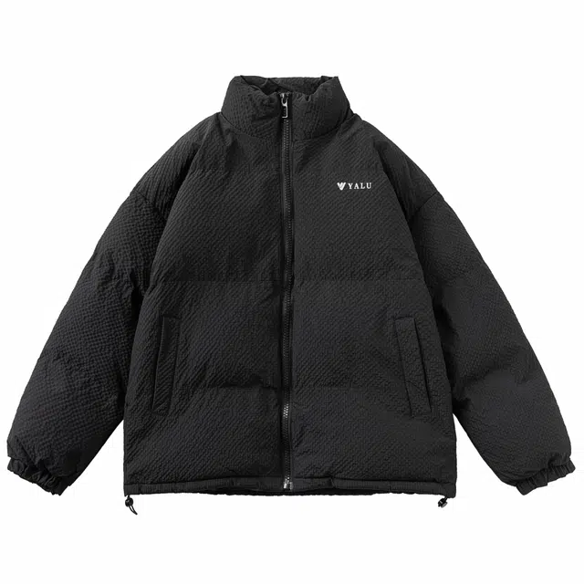 雅鹿 美式潮牌时尚简约百搭休闲保暖立领面包服棉服 男女同款