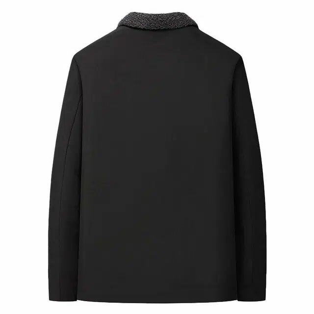 金盾 加绒加厚毛领抗皱免烫保暖棉服 男款