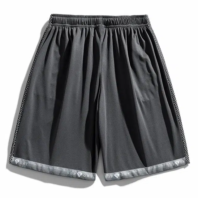 大白鲨 纯色春夏大码透气空调裤运动五分休闲短裤 男款