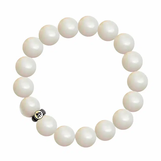 絮物 国潮新中式轻奢高级感文玩盘玩招财纳福八大守护神#好运 白玉菩提 手串 男女同款情侣款