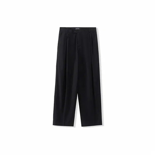 我是大卫 纯色简约宽松直筒休闲裤 男女同款