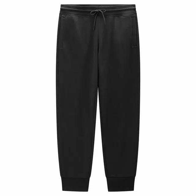 佐丹奴 舒适纯色抽绳束脚厚款针织运动裤 男款