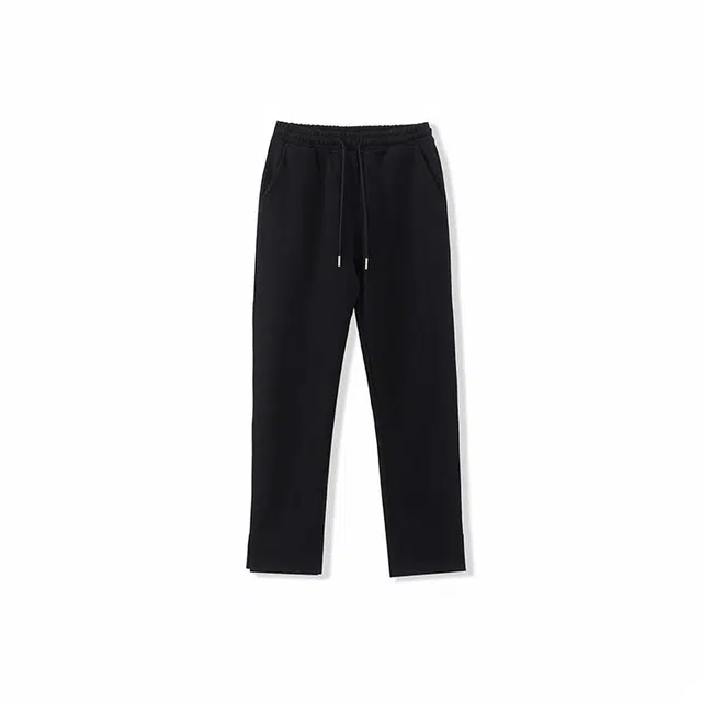 我是大卫 纯色抽绳宽松直筒休闲裤 男女同款