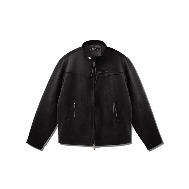 我是大卫 美式复古短款机车服双拉链立领夹克外套 男女同款