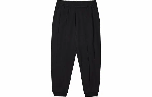 速写 纯色松紧束脚宽松休闲裤 男女同款