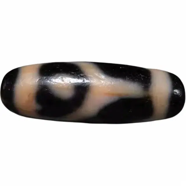 灵运宝 【师傅已加能量】#转运招财西藏藏区双法帽星辰天珠老矿风化油润包浆老料器磨损到位天然 玛瑙 吊坠 男女同款情侣款