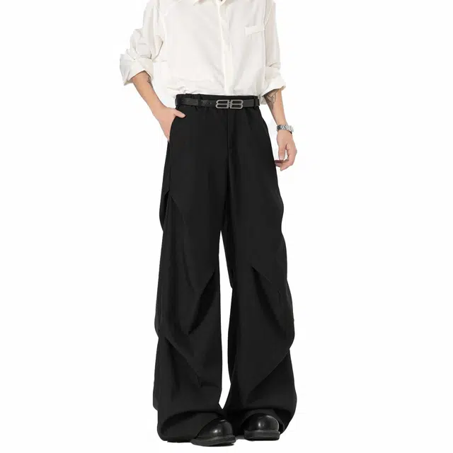 欧路得 美式户外运动潮牌宽松透气速干休闲裤 男款 黑色