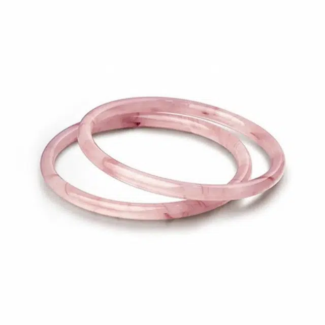 六桂福 福韵金 荆棘玫瑰 精致轻奢时尚优雅气质 小清新简约小众高级感设计 琉璃 手镯 女款