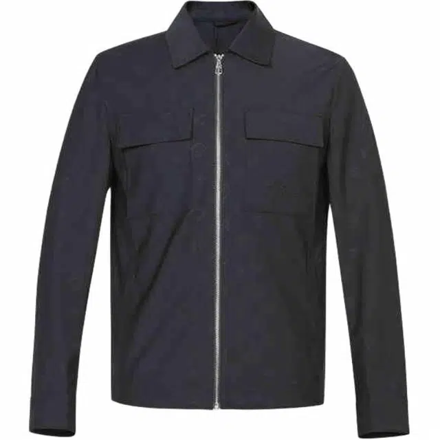 迪柯尼 纯色压花商务休闲夹克外套 男款