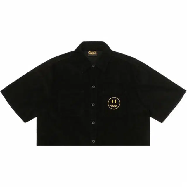 Drew House Corduroy Ss Shirt Black logo