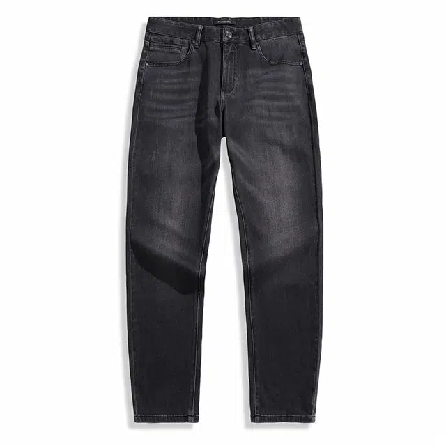 PEACEBIRD MEN Vintage Straight Wash Denim Jeans