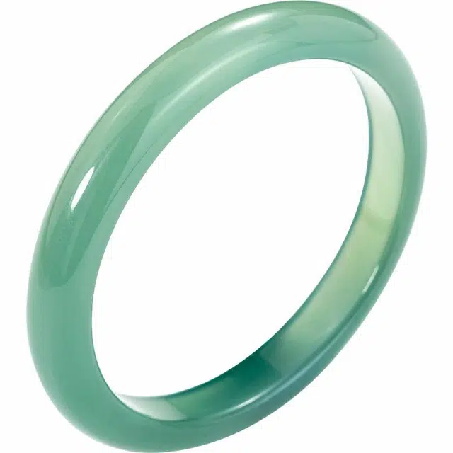 老凤祥 半镯青色 新中式 古香古色 温润清冷感 典雅显气质 简约百搭#好运 玉髓 手镯 女款