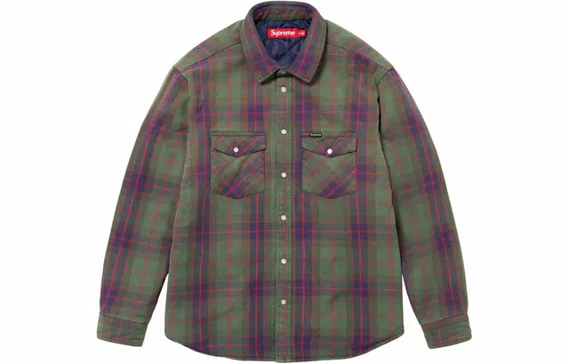 Supreme Quilted Flannel Snap Shirt