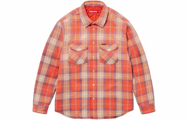 Supreme SS24 WEEK1 QUILTED FLANNEL SNAP SHIRT