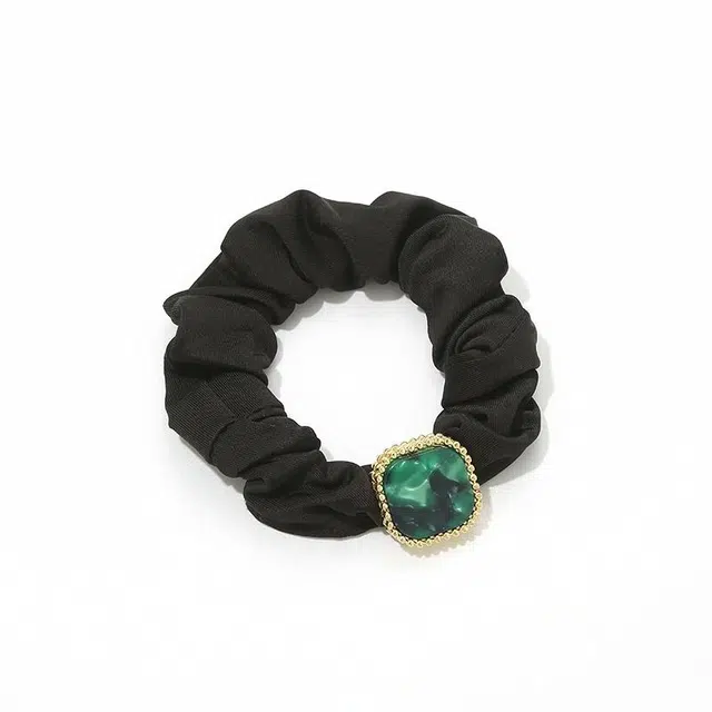 如花梦 日韩简约小肠气质丸子韩国百搭马尾 布艺 头绳 女款