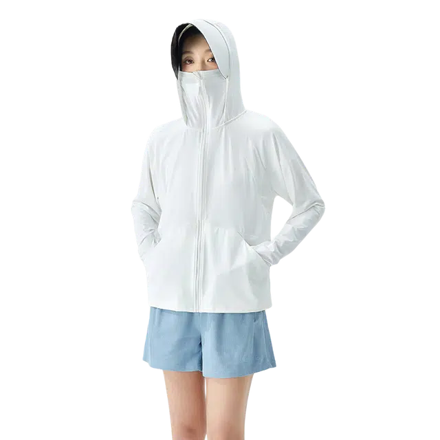 北极绒 透气皮肤衣户外薄款连帽服运动长袖夹克外套 男款