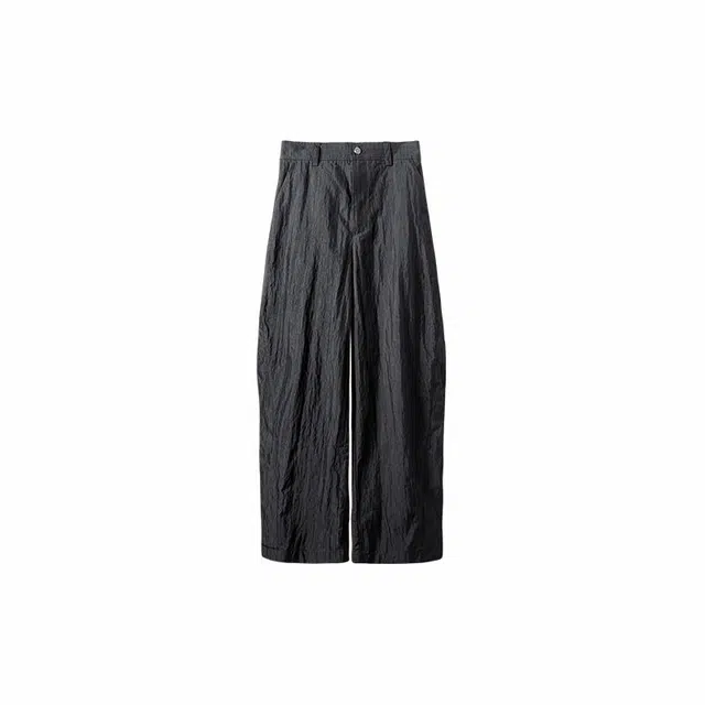 Huànxiàngzhě Original Design Black Wide-Leg Pants