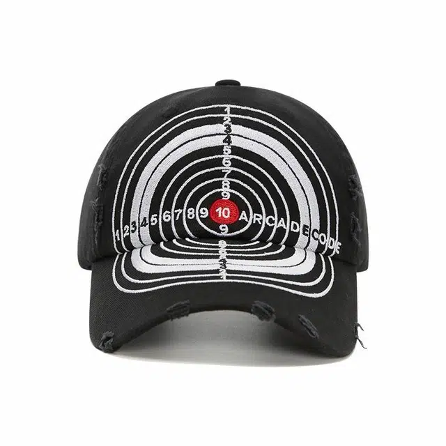 氧气樱桃 韩版靶心潮酷遮阳显脸小百搭帅气 棉 鸭舌帽 男女同款情侣款