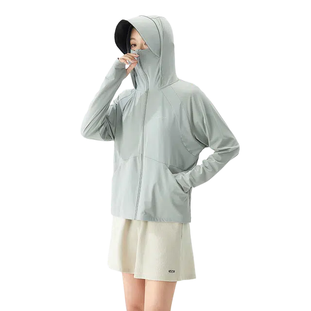 北极绒 透气皮肤衣户外薄款连帽服运动长袖夹克外套 男款