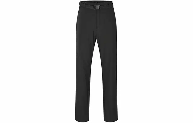 探路者 纯色户外运动直筒弹力系带休闲裤 男款